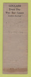 Matchbook Cover - John Kyikos Bowling WEAR