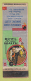 Matchbook Cover - American Legion Bowling Alleys Boyertown PA WORN