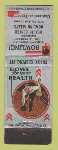 Matchbook Cover - Bowling Health Center Chattanooga TN WEAR