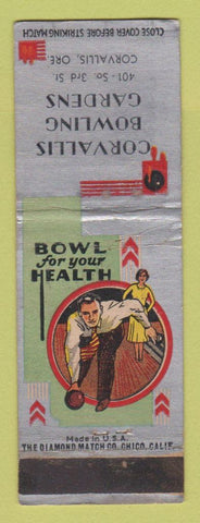 Matchbook Cover - Corvallis Bowling Gardens OR WEAR