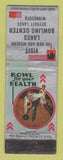 Matchbook Cover - Lakes Bowling Center Detroit Lakes MN WEAR