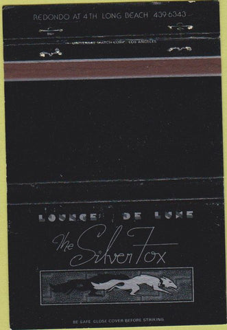Matchbook Cover - The Silver Fox Lounge no town 40 Strike