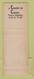 Matchbook Cover - Patsy's Place Miami Beach FL girlie