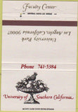 Matchbook Cover - University of Southern CA USC Los Angeles CA 40 Strike