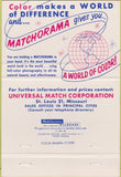 Matchbook Cover - Universal Match Jack Salem Los Angeles CA 40 Strike