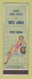 Matchbook Cover - Ferry Club Glenns Ferry ID pinup