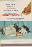 Matchbook Cover - Universal Match Stan Stoelzing Wichita KS 40 Strike