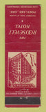 Matchbook Cover - Roosevelt Hotel Portland OR