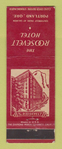 Matchbook Cover - Roosevelt Hotel Portland OR