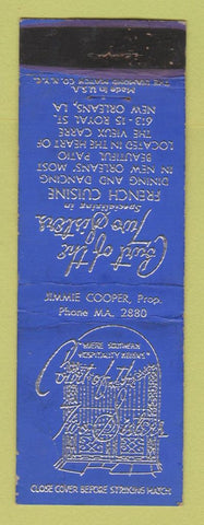 Matchbook Cover - Court of the Two Sisters New Orleans LA WORN