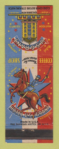 Matchbook Cover - US Grant Hotel Mattoon IL