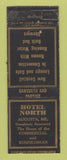 Matchbook Cover - Hotel North Augusta ME WEAR