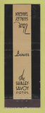 Matchbook Cover - Shirley Savoy Hotel Denver Colorado WEAR