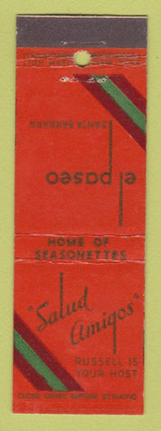 Matchbook Cover - El Paseo Santa Barbara CA feature