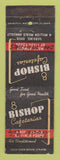 Matchbook Cover - Bishop Cafeterias Sioux City IA Des Moines WRITING WORN