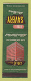 Matchbook Cover - Hotel Savery Des Moines IA