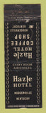 Matchbook Cover - Hazle Hotel Hodgenville KY WORN