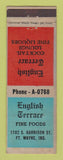Matchbook Cover - English Terrace Restaurant Fort Wayne IN