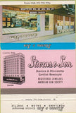 Matchbook Cover - Stevens  and  Sons Jewelers Portland Salem WA 40 Strike