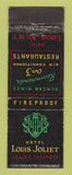Matchbook Cover - Hotel Louis Joliet IL