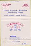 Matchbook Cover - Stevens  and  Sons Jewelers China Salem WA 40 Strike
