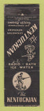 Matchbook Cover - Kentuckian Hotel Lexington KY WEAR