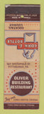 Matchbook Cover - Oliver Building Restaurant Pittsburgh PA WEAR