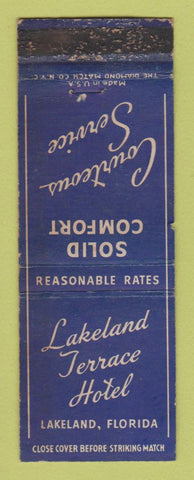 Matchbook Cover - Lakeland Terrace Hotel Lakeland FL WORN