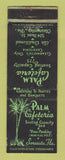 Matchbook Cover - Palm Cafeteria Sarasota FL WEAR