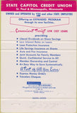 Matchbook Cover - State Capitol Credit Union Minneapolis MN 40 Strike
