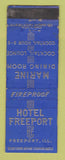 Matchbook Cover - Hotel Freeport IL WEAR
