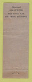 Matchbook Cover - Blue Parrot Patio Oak Park IL Chicago WEAR