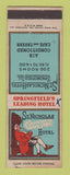 Matchbook Cover - St Nicholas Hotel Springfield IL