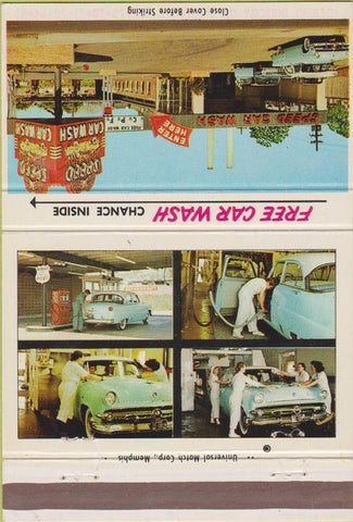 Matchbook Cover - Speed Car Wash of Memphis TN 40 Strike