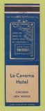 Matchbook Cover - La Caverna Hotel Carlsbad NM