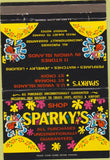 Matchbook Cover - Sparky's Virgin Islands St Thomas Croix  40 Strike
