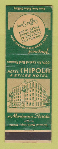 Matchbook Cover - Hotel Chipola Marianna FL WEAR