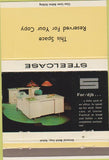 Matchbook Cover - Steelcase 60s Modern Office Furniture white desk 40 Strike