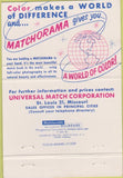 Matchbook Cover - Universal Match Bill Reed Los Angeles CA 40 Strike