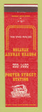 Matchbook Cover - Porter Street Station Detroit MI