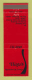 Matchbook Cover - Hintz's Restaurant Lounge Warren MI