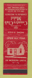Matchbook Cover - Country Club Motel Fort Wayne IN WEAR