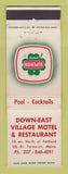 Matchbook Cover - Down East Village Motel Yarmouth ME Superior