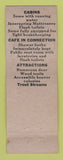 Matchbook Cover - Antlers Hubert MI Tahquameon Falls