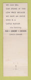 Matchbook Cover - Mr Angus Black Angus Steak