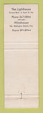 Matchbook Cover - The Lighthouse Wine House St Petersburg FL