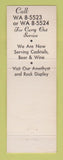 Matchbook Cover - Peppina's Drive In Restaurant Lincoln Park MI pizza Italian
