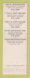 Matchbook Cover Sign of the Beefeater Restaurants Detroit Royal Oak Dearborn MI