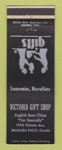 Matchbook Cover - Victoria Gift Shop Niagara Falls ON
