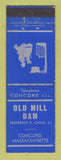 Matchbook Cover - Old Mill Dam Concord MA MERCHANTS